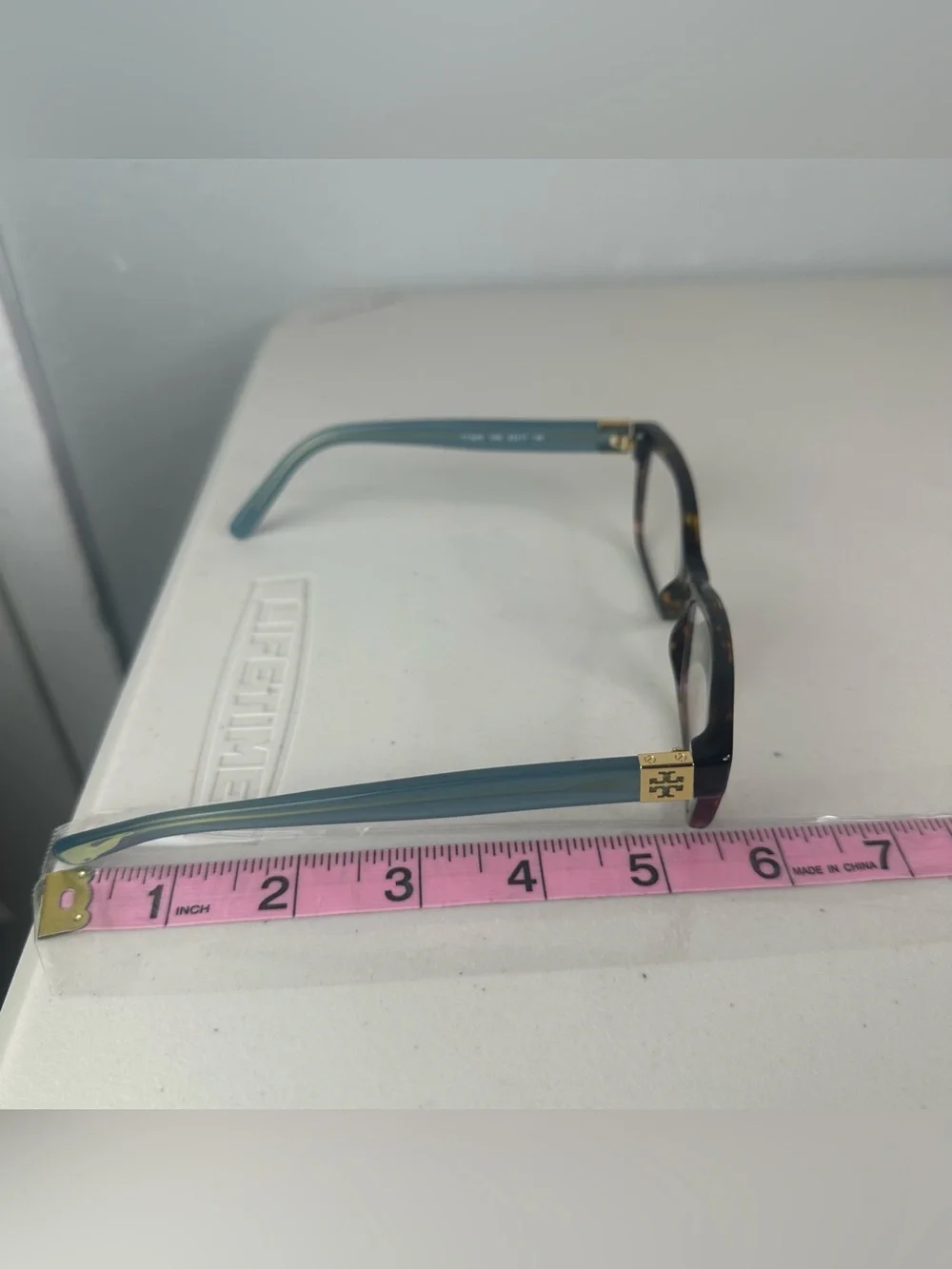 Tory Burch TY2049-1359-53 Eyeglasses – Tortoise & Teal Preowned - Picture 14 of 14